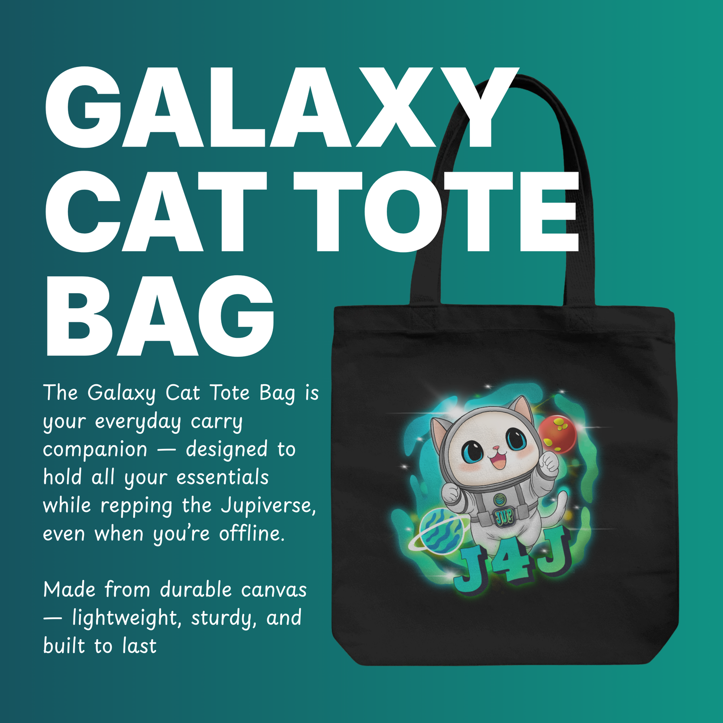 Galaxy Cat Tote Bag