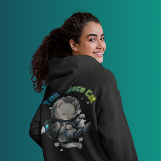 The Space Cat Hoodie - Black